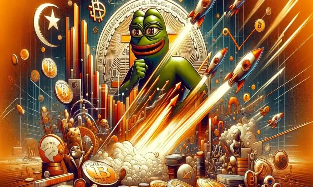 Frog-Themed Pepe (PEPE) Surpasses Dogecoin (DOGE) and Shiba Inu (SHIB) in Weekly Gains